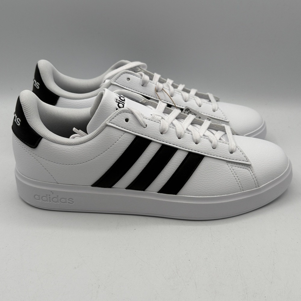 Adidas Grand Court 2.0 Sneakers Mens 8.5 White Black GW9195